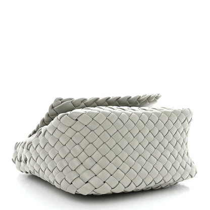Bottega Veneta Nappa Intreccio Mini Cobble Shoulder Bag Agate Grey 4 of 10