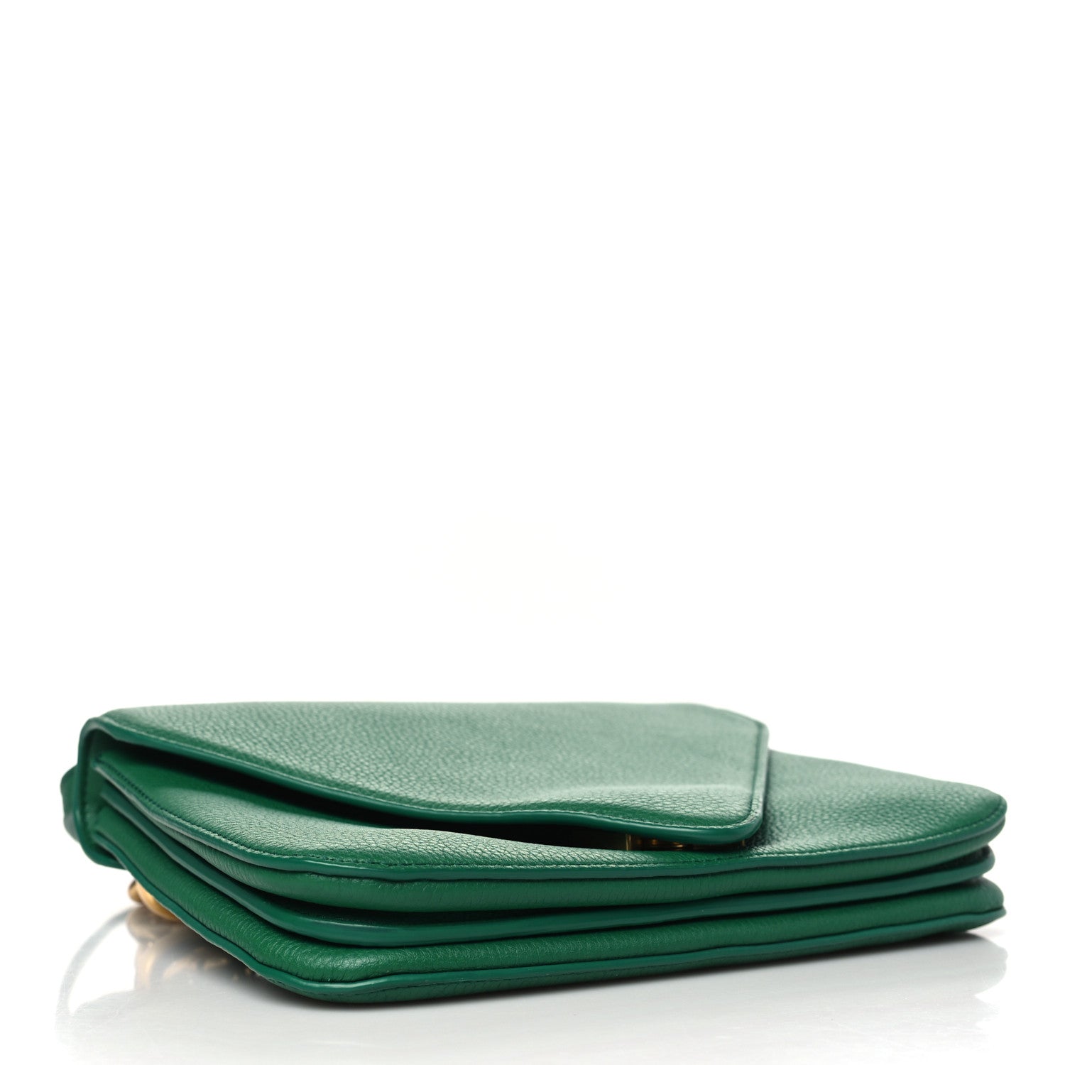 Bottega Veneta BOTTEGA VENETA Calfskin Mount Envelope Bag Jungle 4 of 10