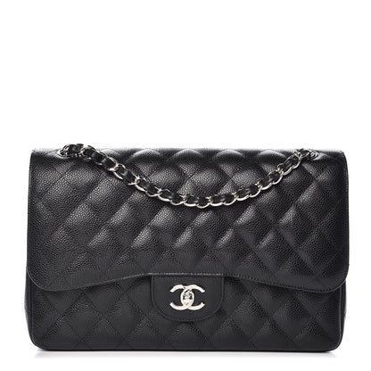 Chanel Caviar Quilted Jumbo Double Flap Black 1 of 7