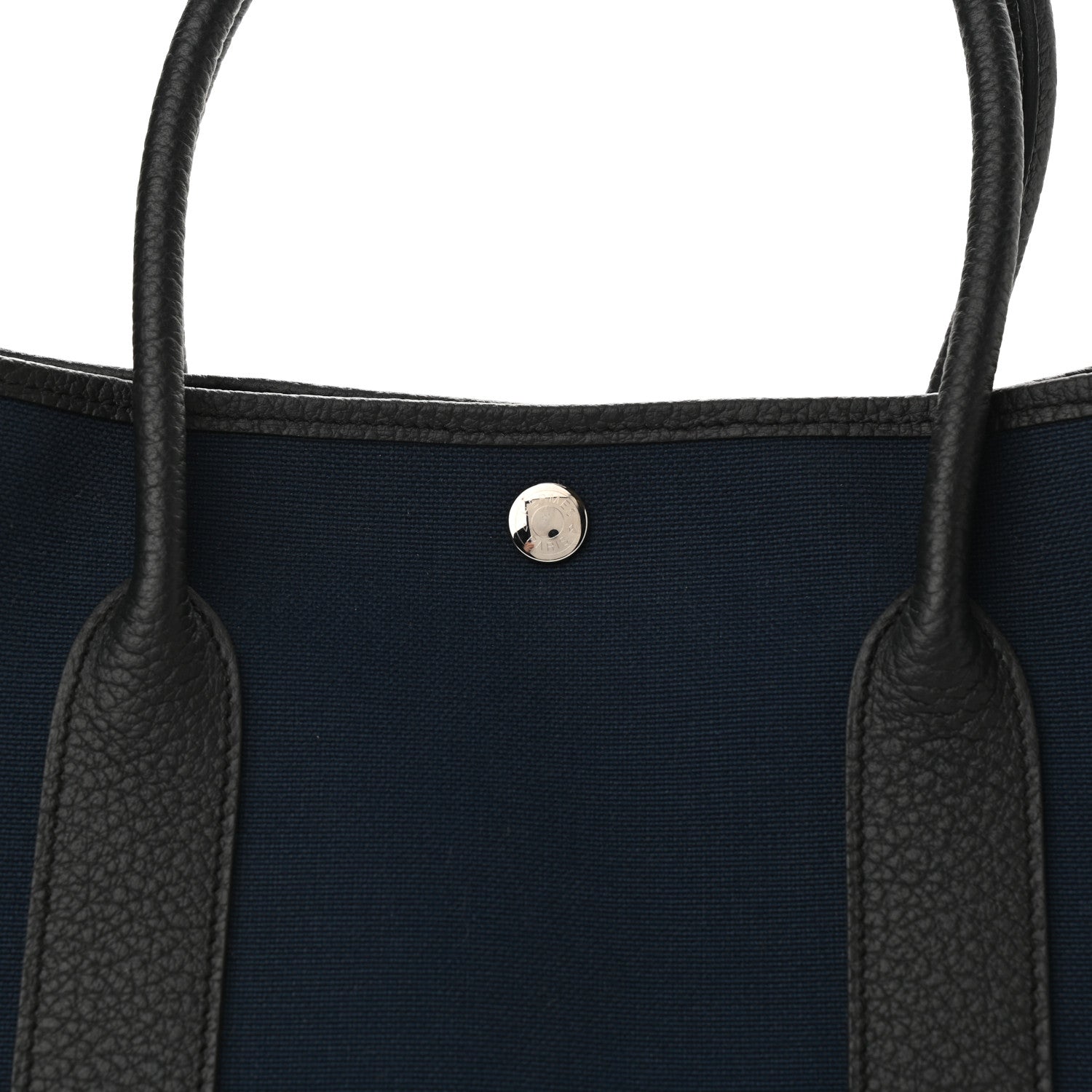 Hermes Toile Negonda Garden Party Tote 36 MM Bleu Marine Black 8 of 11