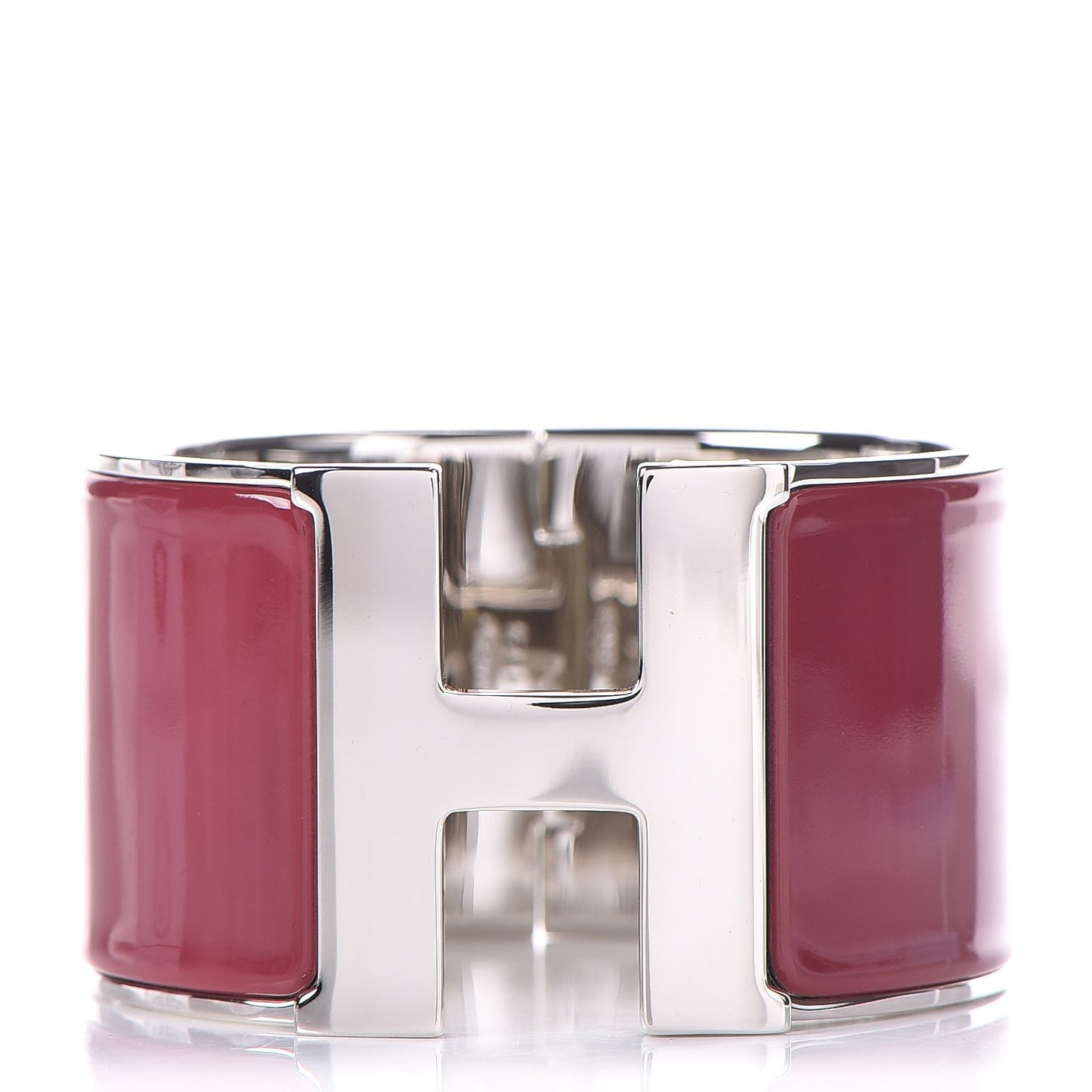 Enamel Extra Wide Clic Clac H Bracelet PM Rouge De Chine