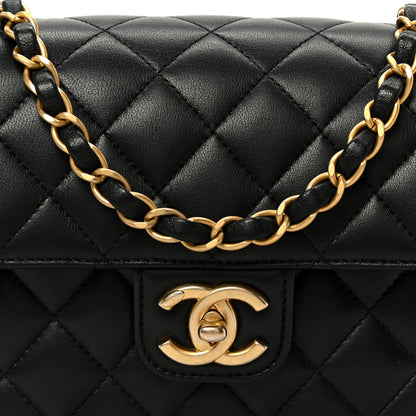Chanel Lambskin Quilted Casino Chips Small Flap Black 9 of 11