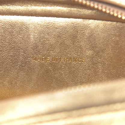 Chanel Metallic Lambskin Quilted Camera Case Gold 7 of 25