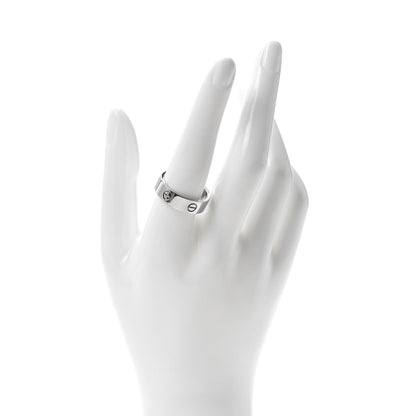 Cartier 18K White Gold 5.5mm LOVE Ring 61 9.5 2 of 4