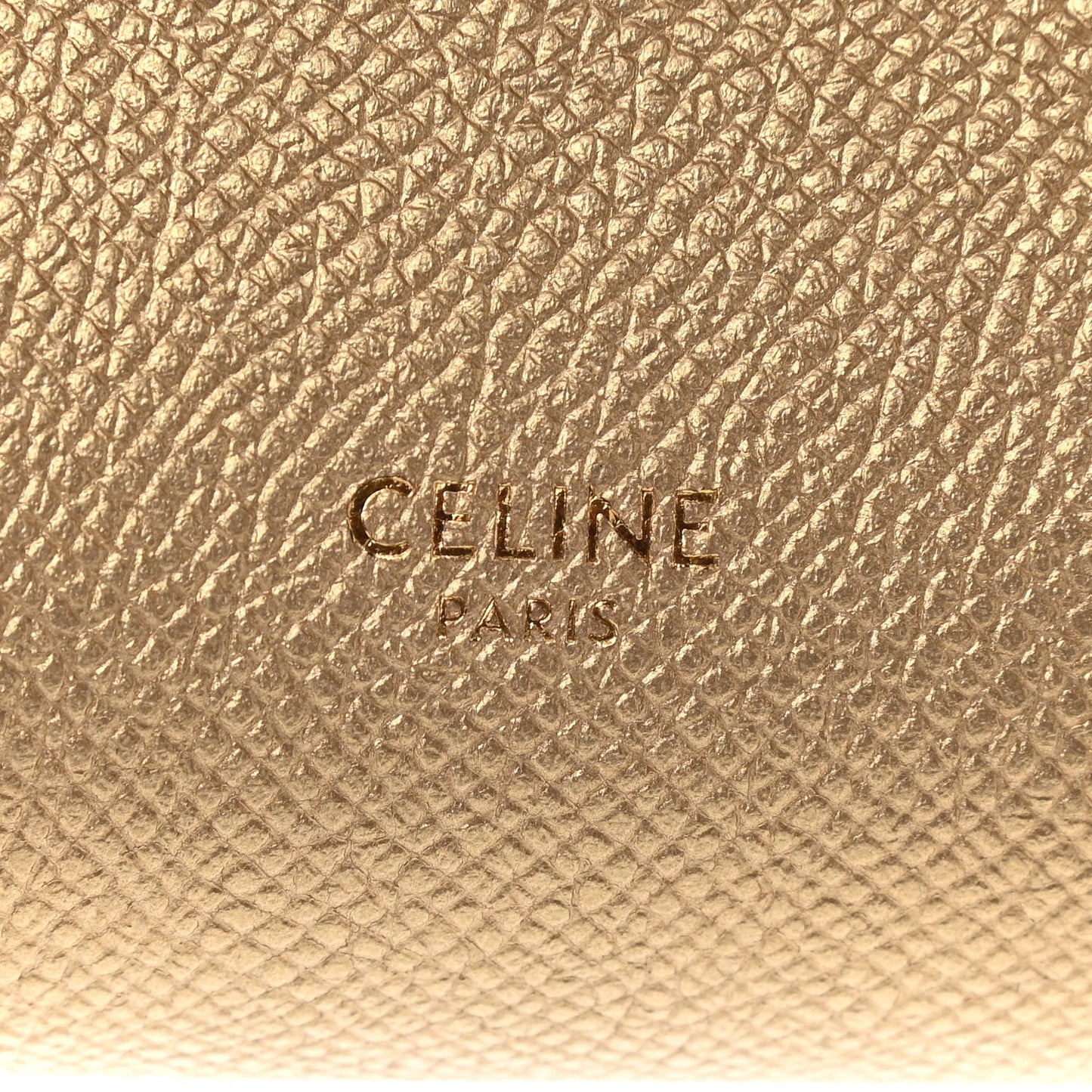 Laminated Calfskin Nano Belt Bag Gold