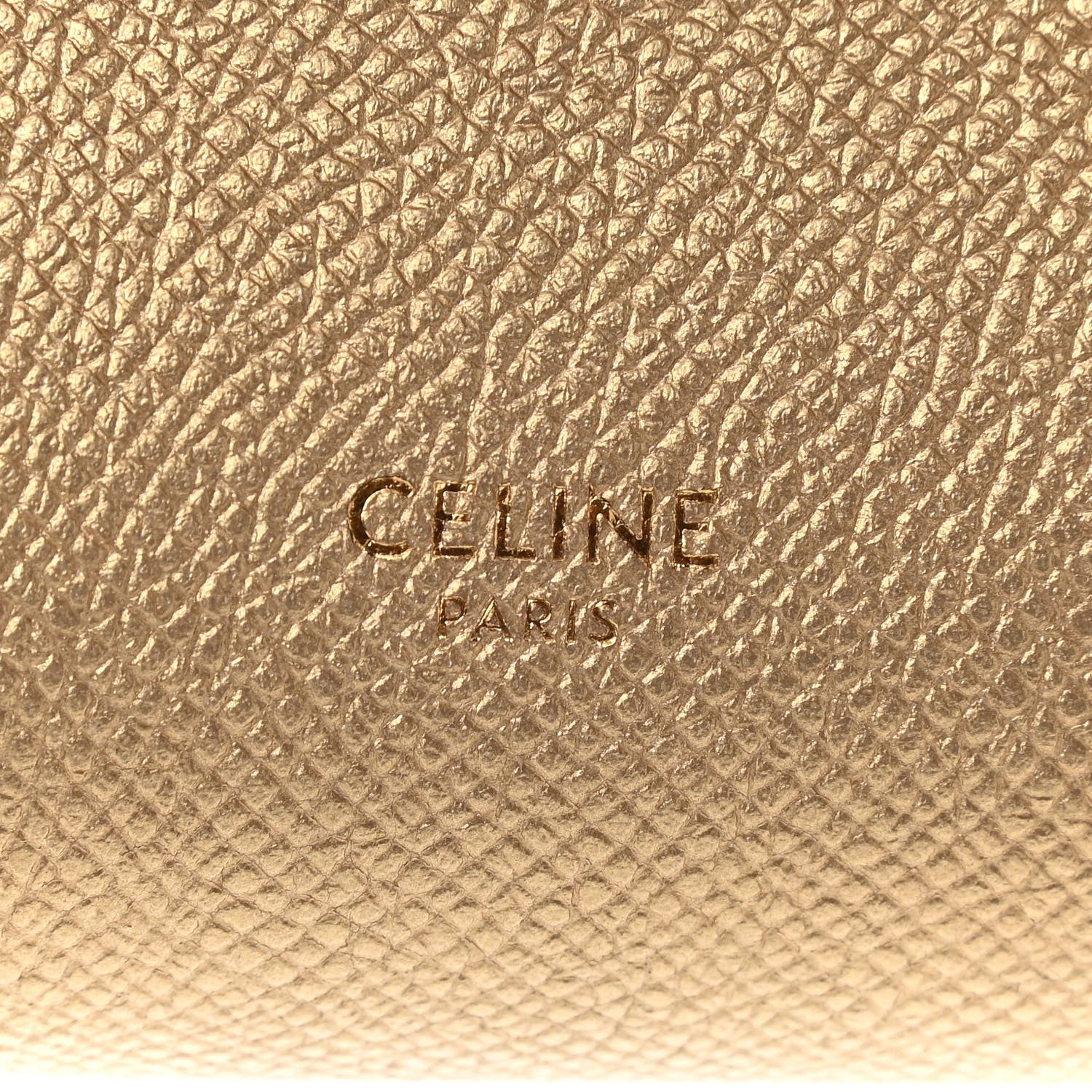 Celine Laminated Calfskin Nano Belt Bag Gold 6 of 11