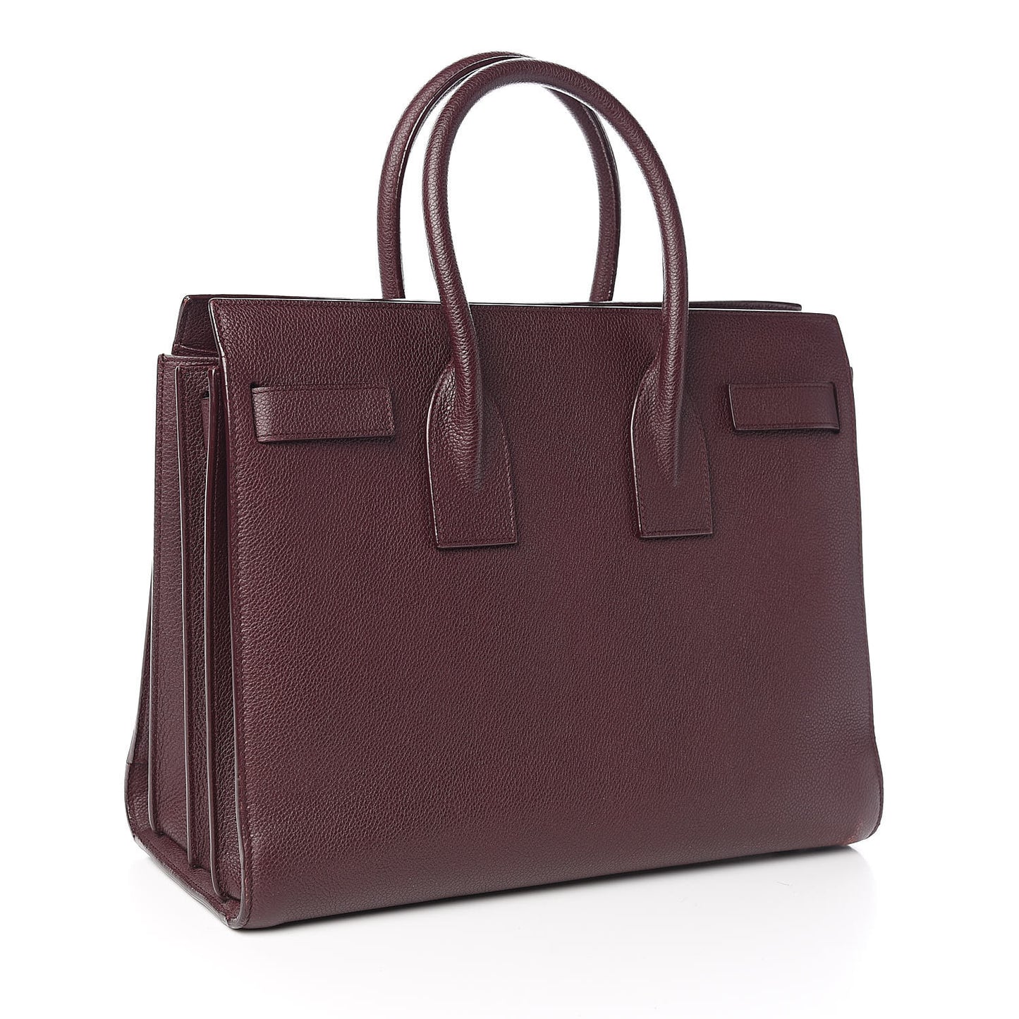 Grained Calfskin Small Classic Sac De Jour Bordeaux