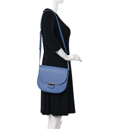 Celine Grained Calfskin Medium Trotteur Porcelain 2 of 10