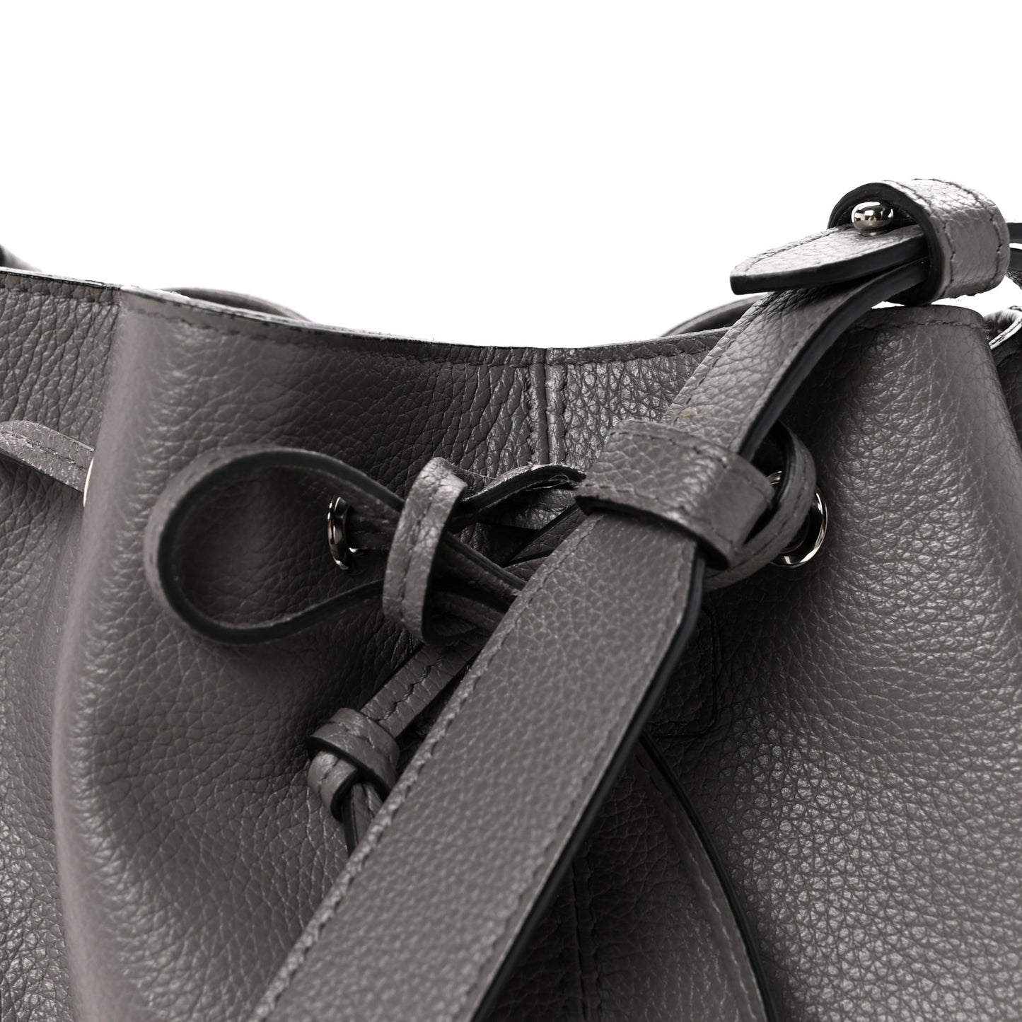 Calfskin Bucket Bag Grey
