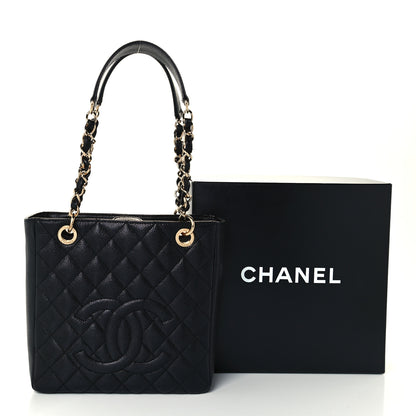 Chanel Caviar Quilted Petit Shopping Tote PST Black 11 of 11