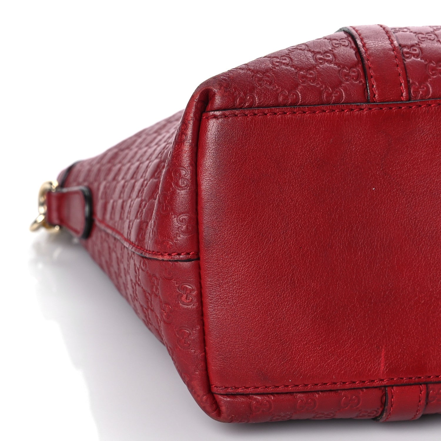 Gucci Soft Microguccissima Small Zippered Satchel Rosso 8 of 25