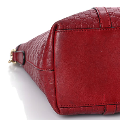 Gucci Soft Microguccissima Small Zippered Satchel Rosso 8 of 25