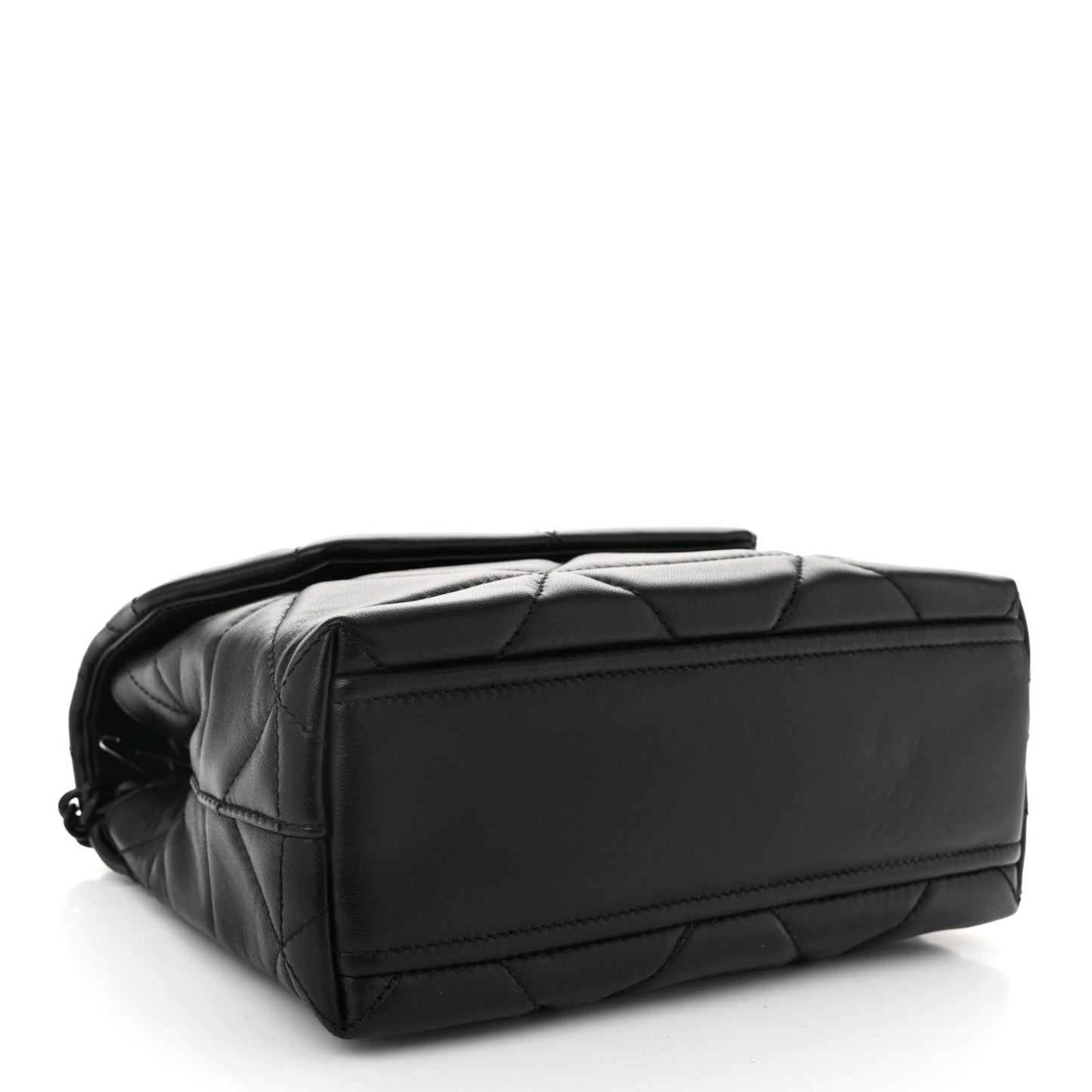 Nappa Triangle Stitched Small Spectrum Bag Black