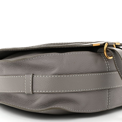 Chloe Calfskin Medium Marcie Round Crossbody Bag Cashmere Grey 10 of 11