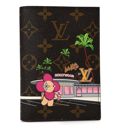 Louis Vuitton Monogram 2021 Christmas Animation Hollywood Passport Cover Fuchsia 1 of 6