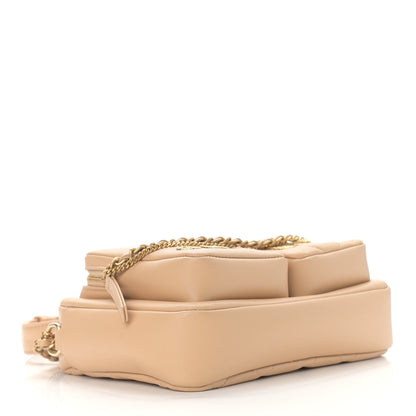 Chanel Calfskin Quilted Small Camera Case Beige 4 of 9
