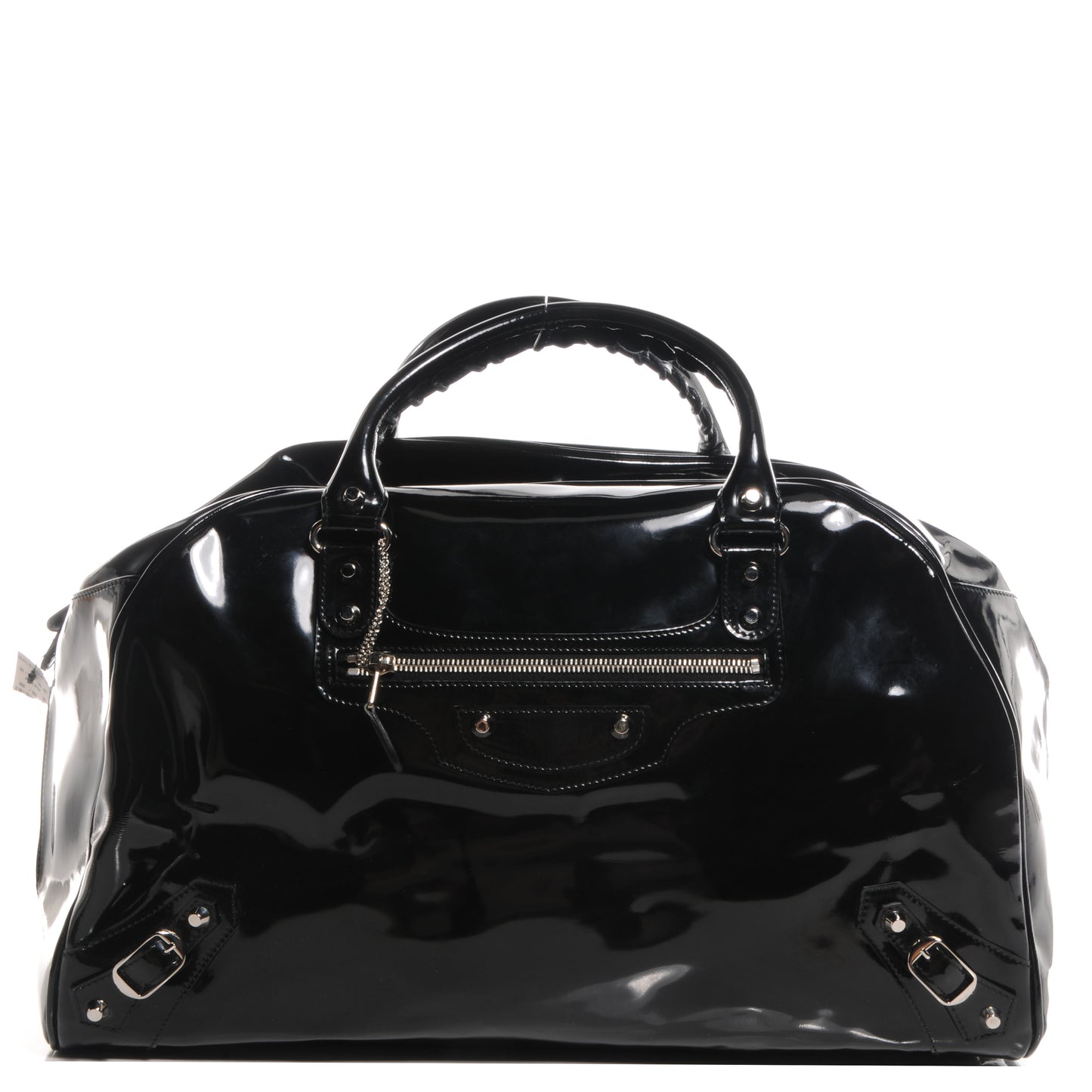 Patent Leather Bowling MM Bag Black