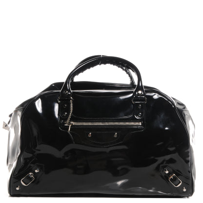 Balenciaga Patent Leather Bowling MM Bag Black 1 of 8