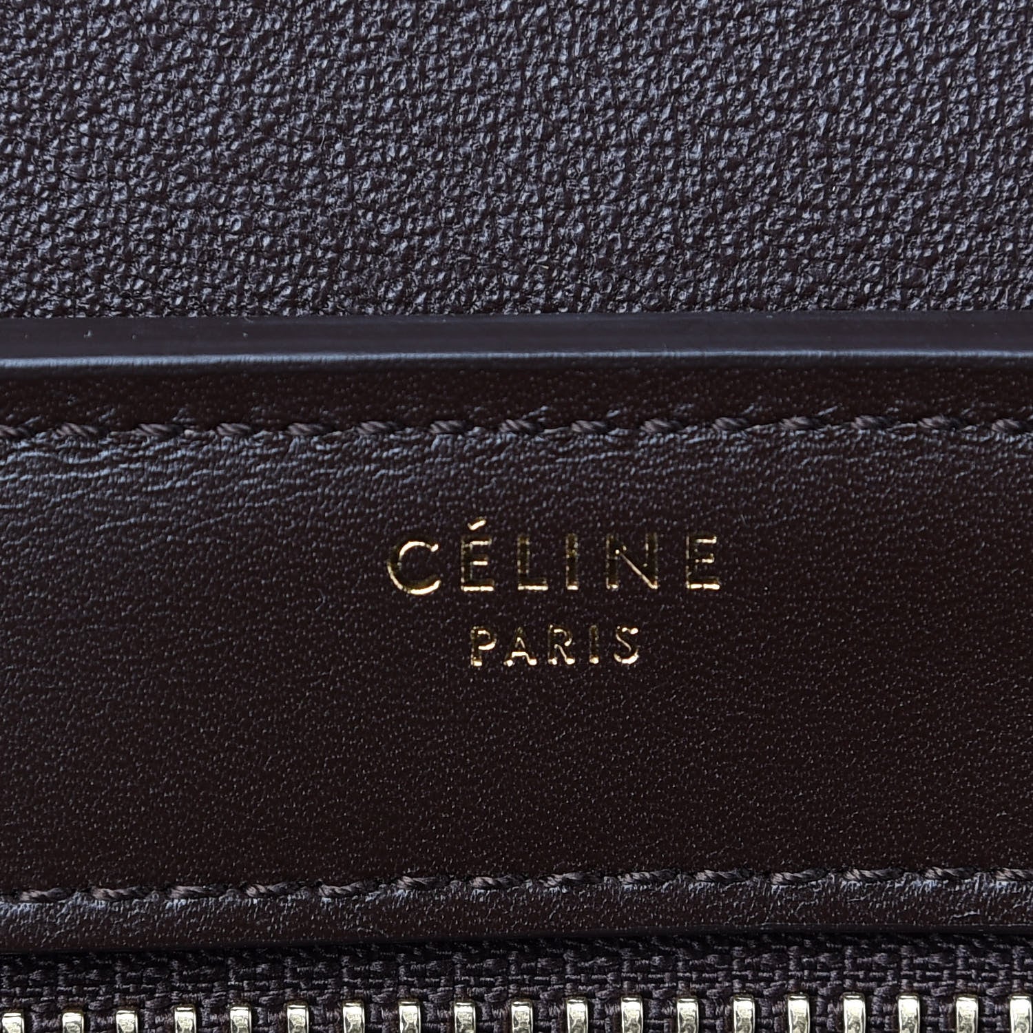 Celine Satin Baby Grained Calfskin Tri-Color Trapeze Tan 6 of 10
