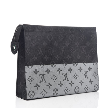 Louis Vuitton Monogram Eclipse Split Pochette Voyage MM 2 of 7