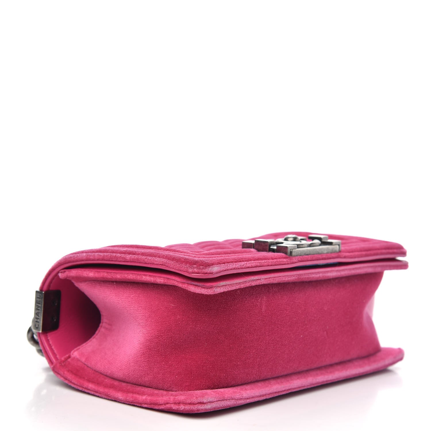 Chanel Velvet Quilted Small Boy Flap Pink 4 of 15