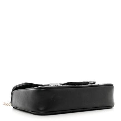 Prada Nappa Gaufre Small Chain Flap Shoulder Bag Black 4 of 9