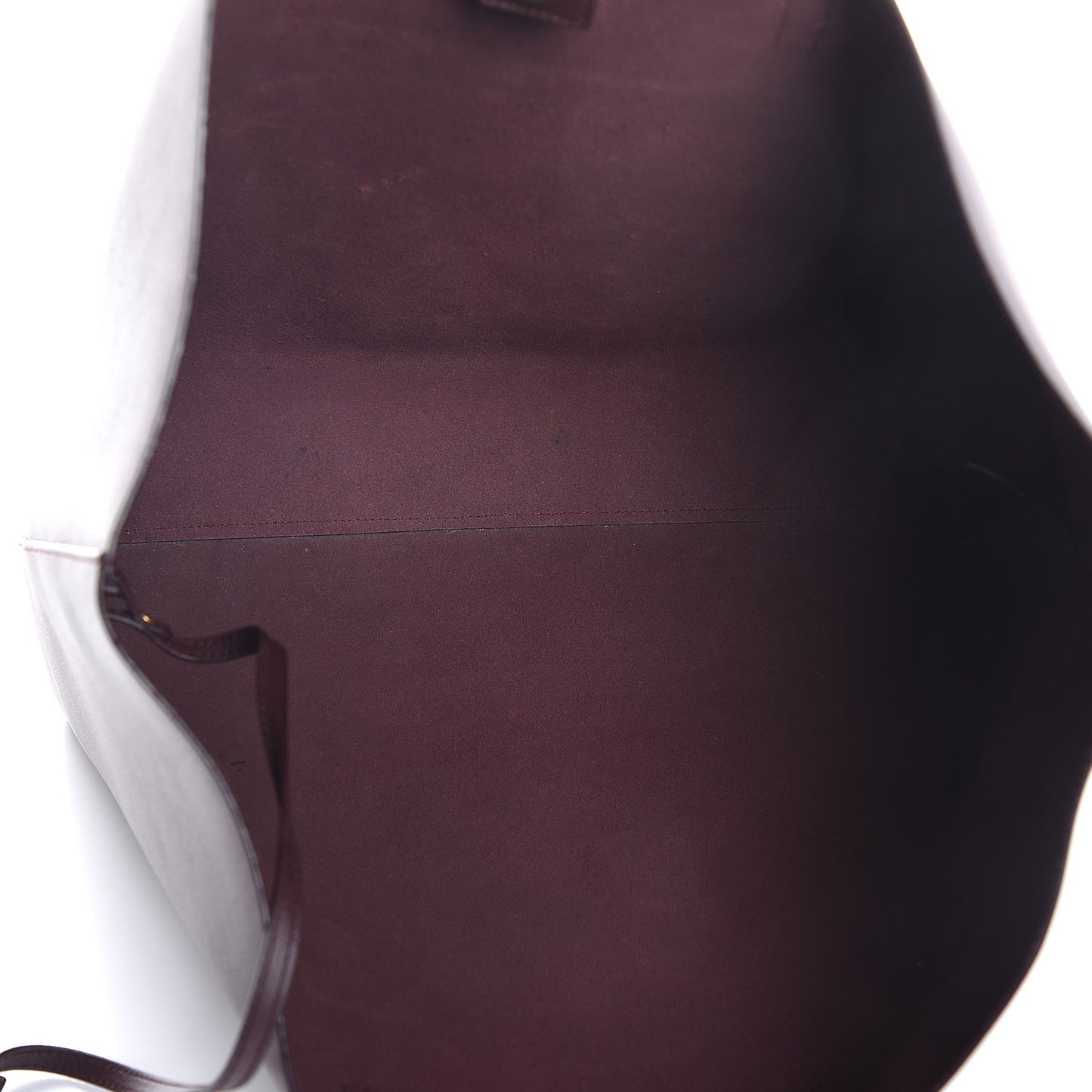 Calfskin Large Shopping Tote Bordeaux