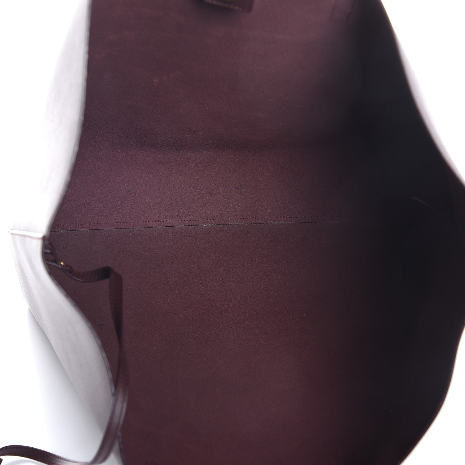 Saint Laurent Calfskin Large Shopping Tote Bordeaux 6 of 8