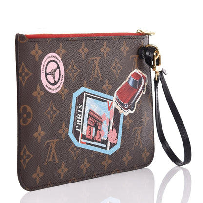 Louis Vuitton Monogram World Tour Neverfull MM GM Pochette 3 of 9
