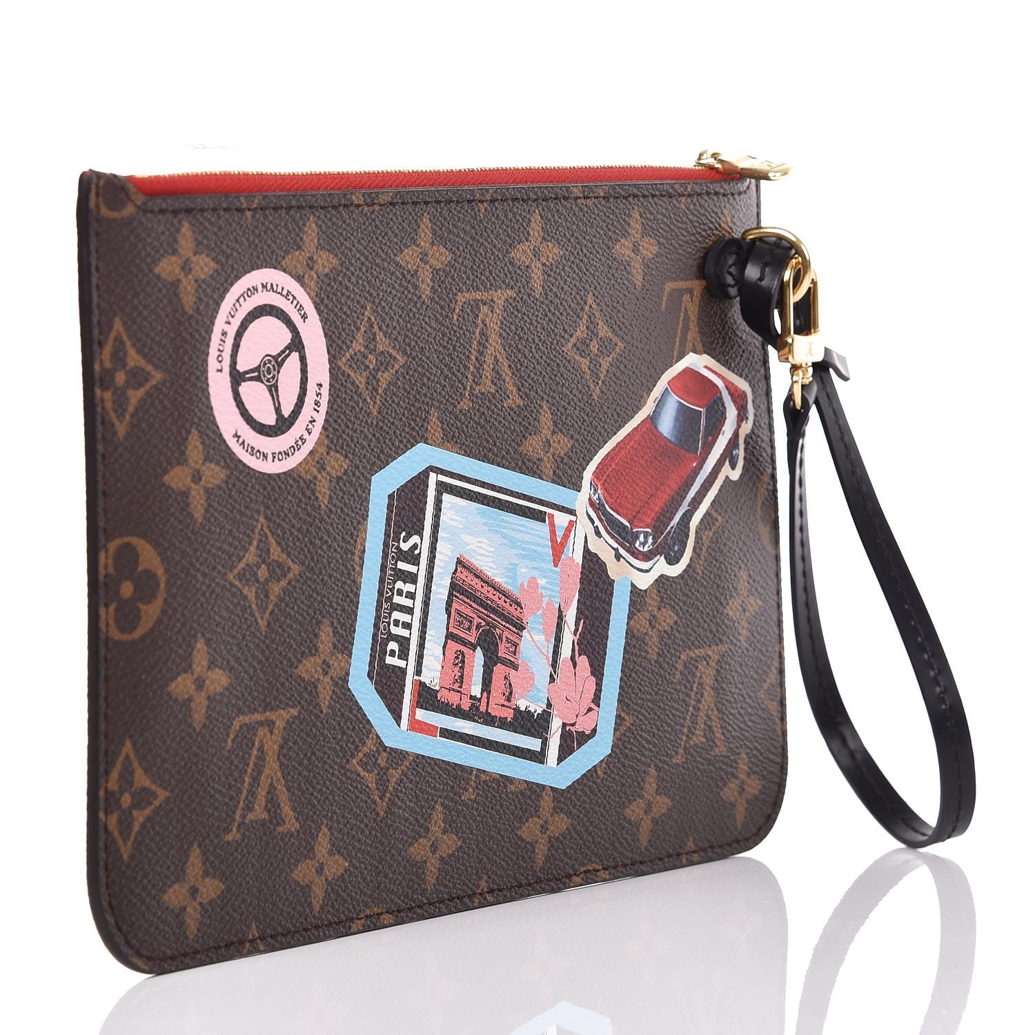 Louis Vuitton Monogram World Tour Neverfull MM GM Pochette 3 of 9
