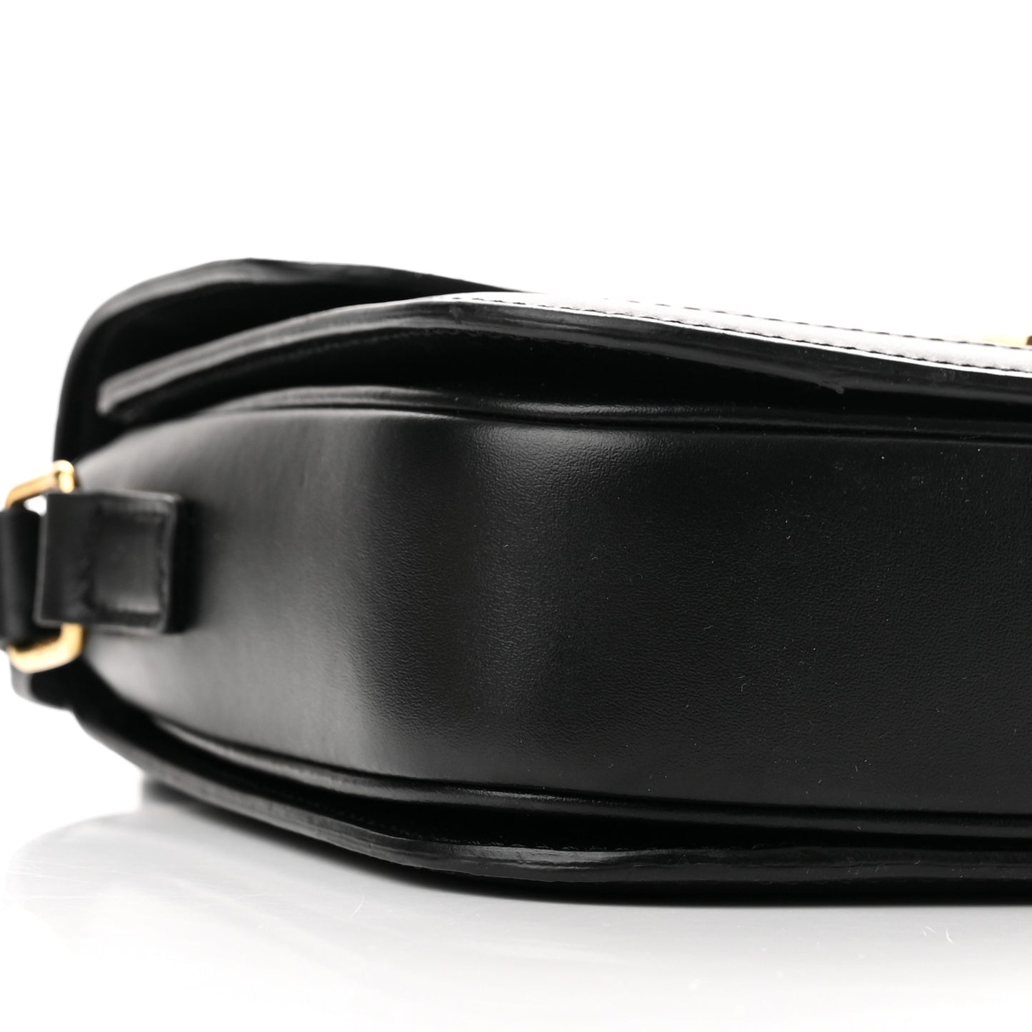 Canvas Calfskin Triomphe Embroidered Medium Triomphe Bag Black