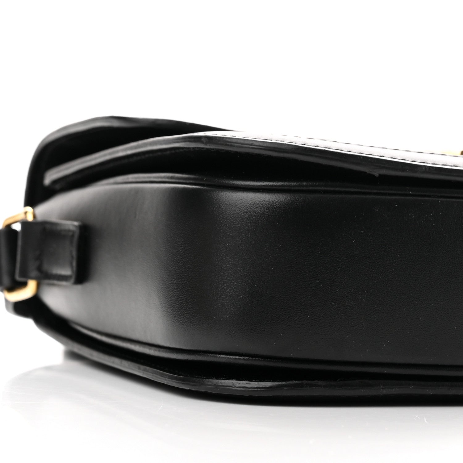 Celine Canvas Calfskin Triomphe Embroidered Medium Triomphe Bag Black 8 of 14