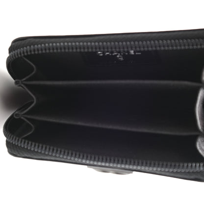Chanel Lambskin Quilted Zip Around Boy Coin Purse Wallet So Black 4 of 6