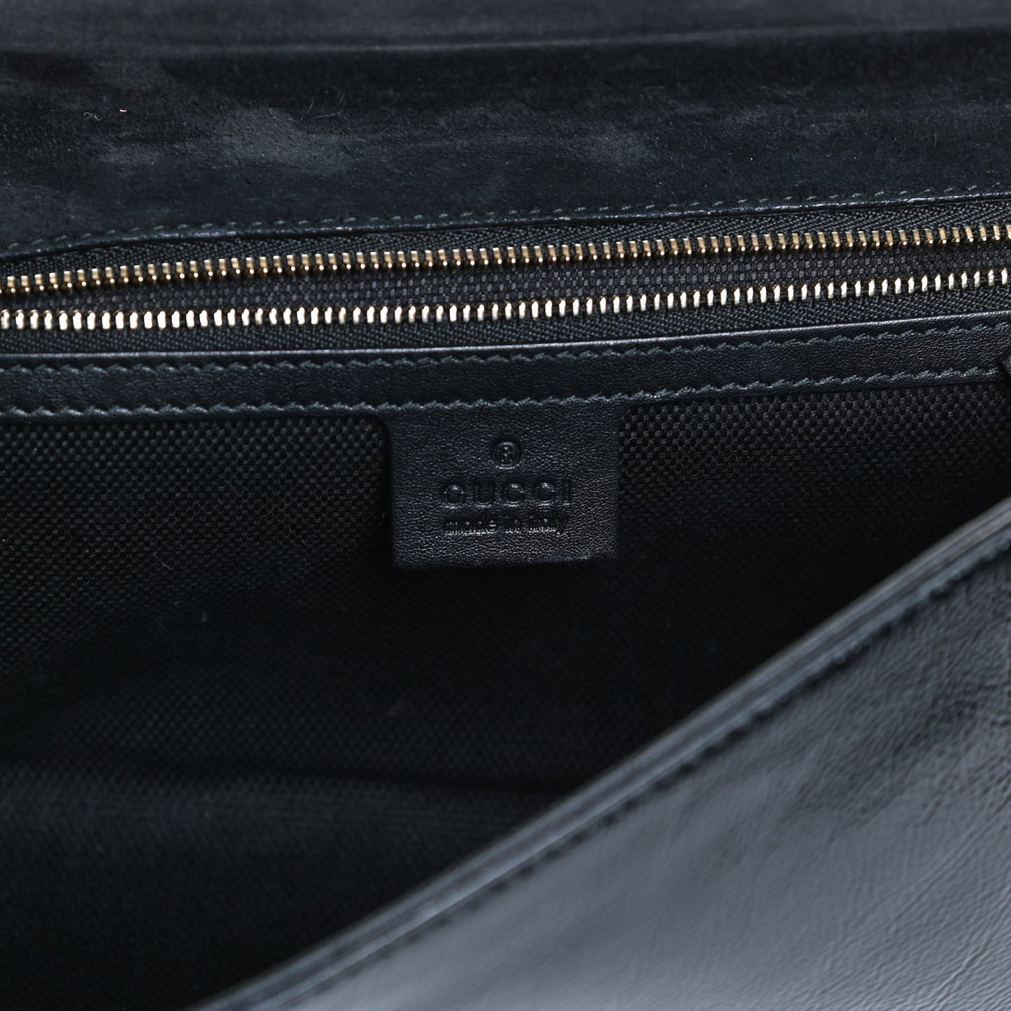Soft Patent Medium Soho Clutch Black