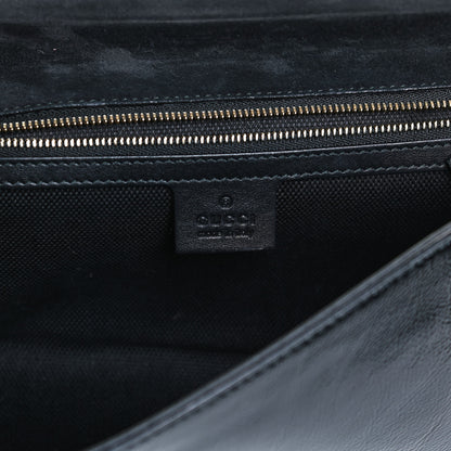 Gucci Soft Patent Medium Soho Clutch Black 6 of 13