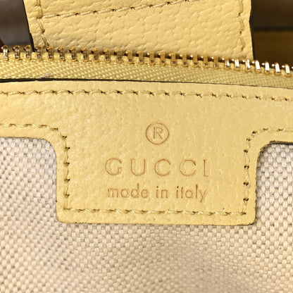 Gucci Monogram Jumbo GG Textured Dollar Calfskin Medium Ophidia Shopping Tote Beige Banana 6 of 10