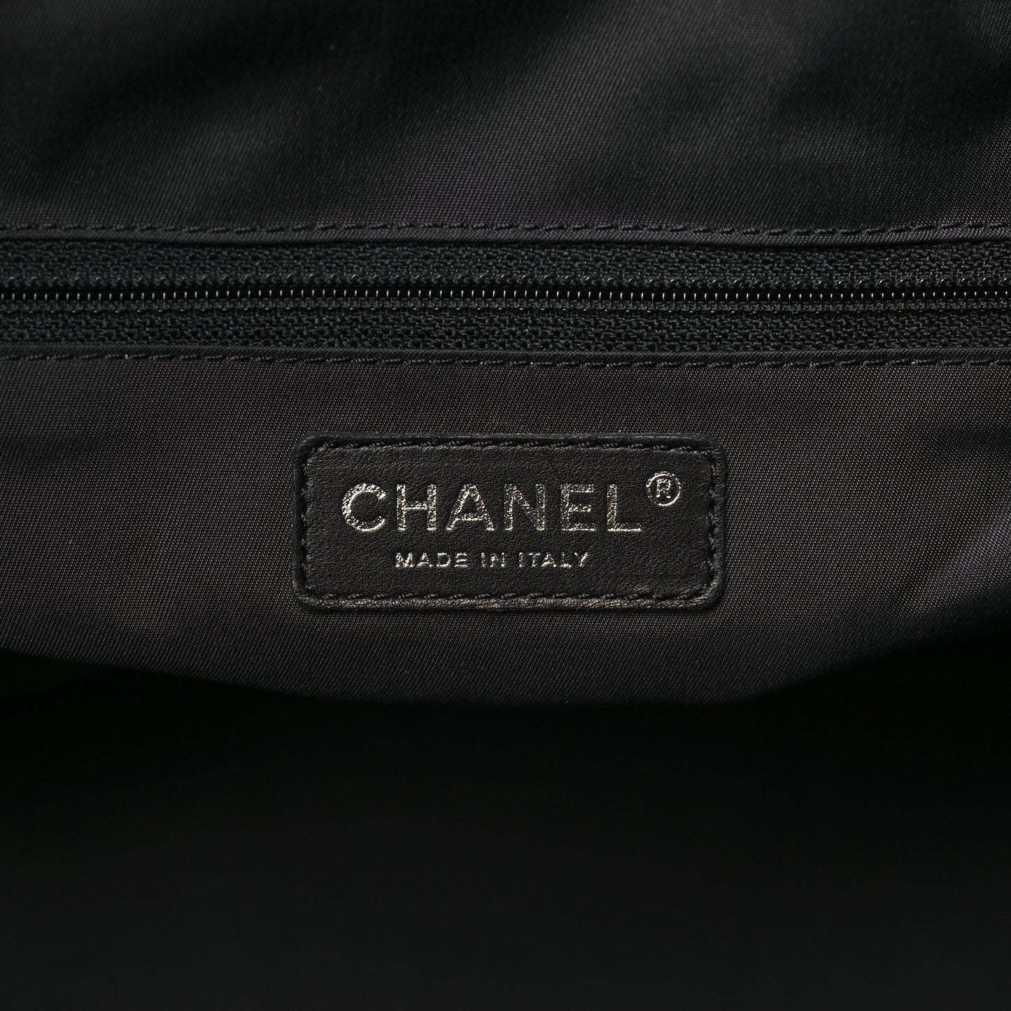Coated Canvas Quilted Large Paris Biarritz Tote Black