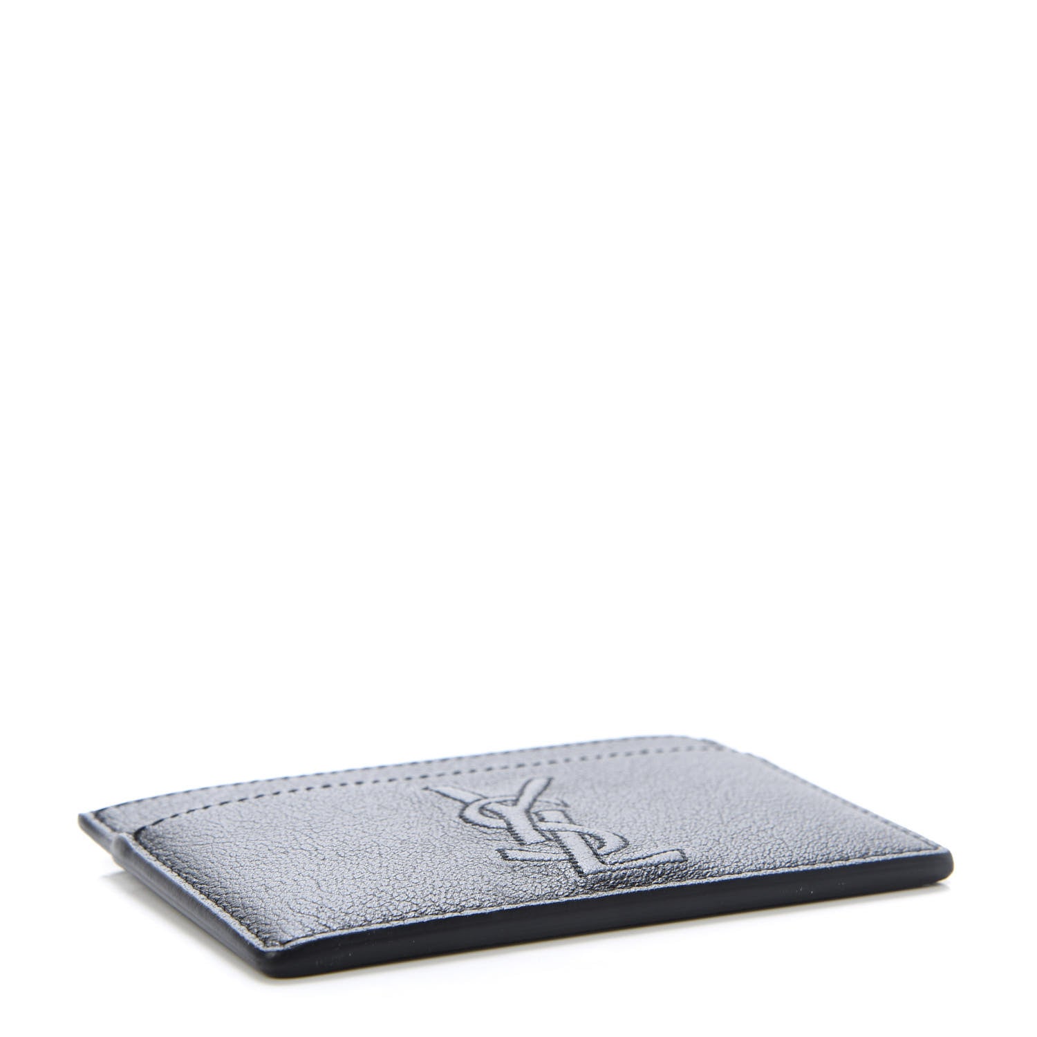 Saint Laurent Textured Calfskin Belle De Jour Card Case Black 4 of 8