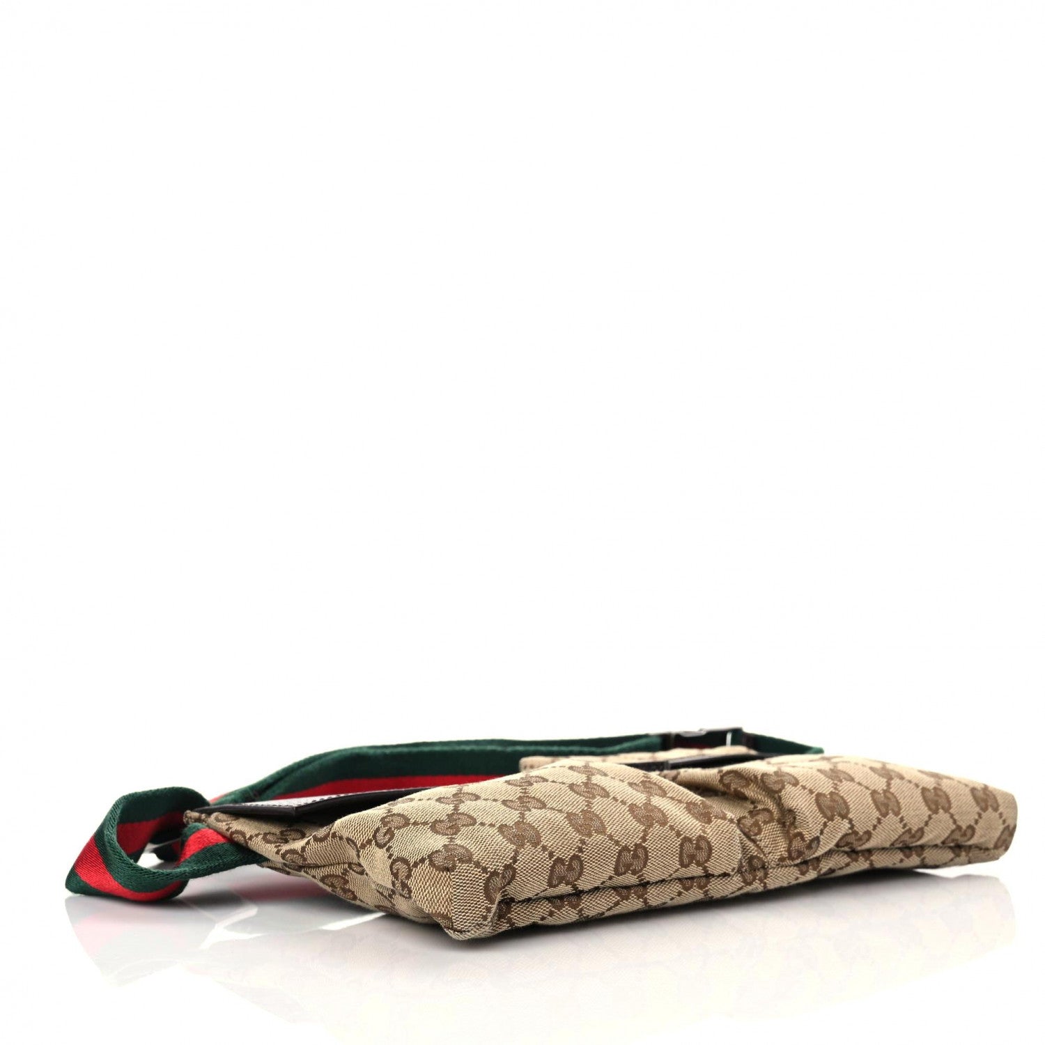 Gucci GG Monogram Double Pocket Belt Bag Dark Brown 4 of 12