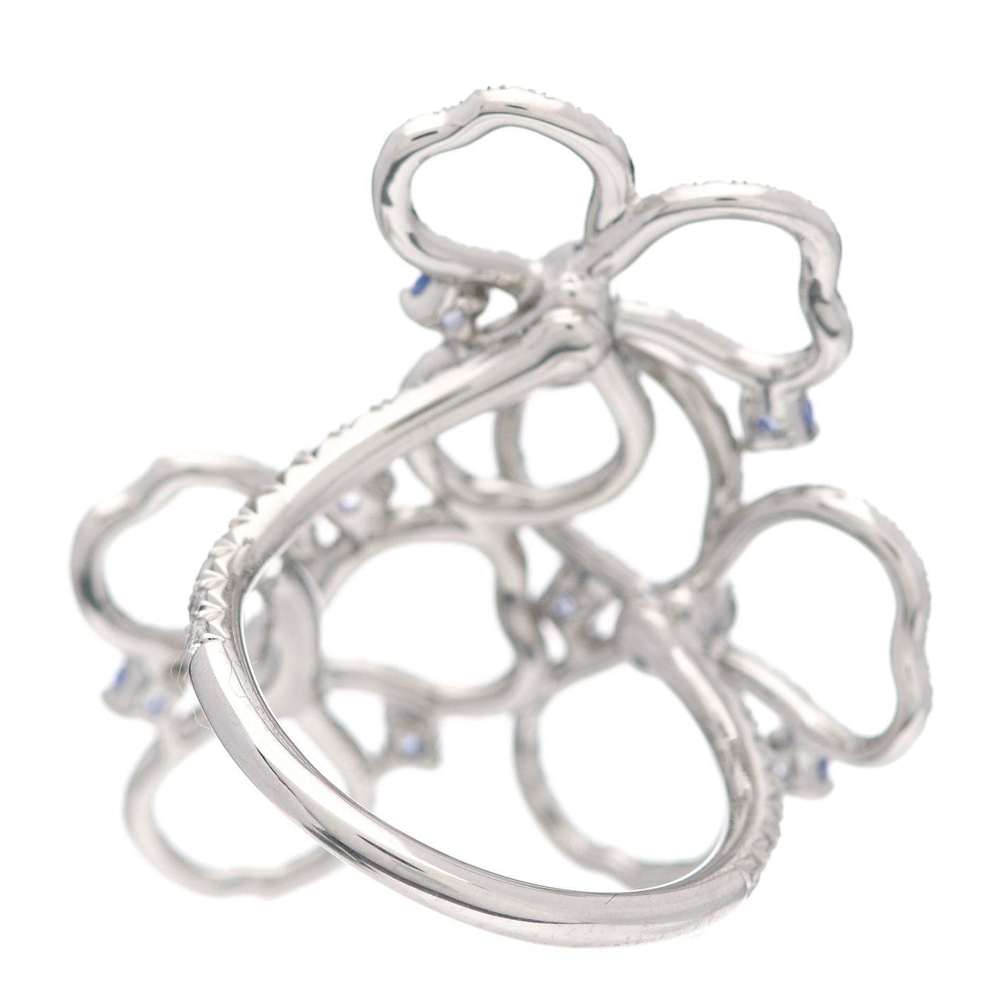 Platinum Diamond Tanzanite Paper Flowers Open Cluster Ring 51 5.75