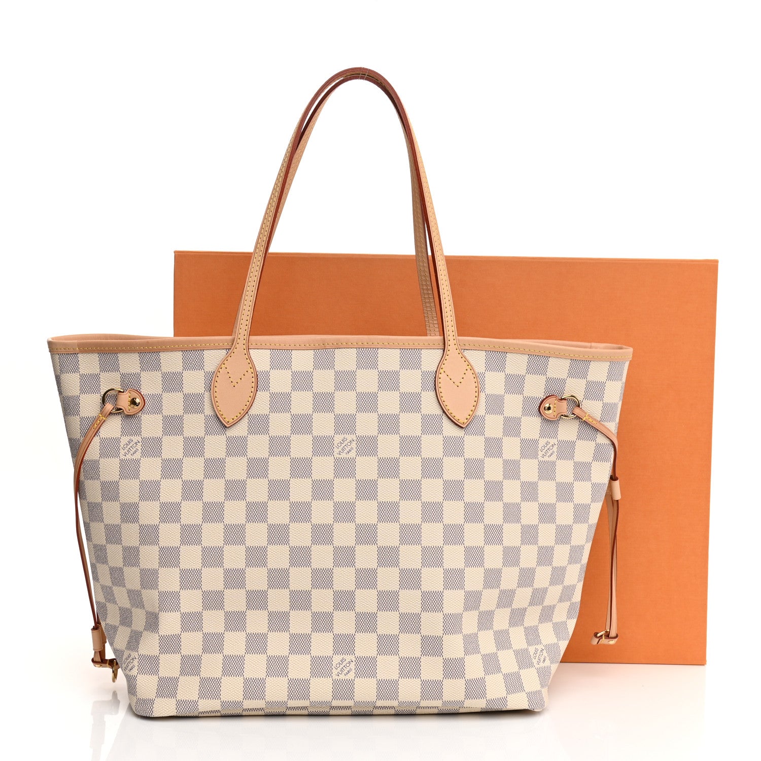 Louis Vuitton Damier Azur Neo Neverfull MM Rose Ballerine 17 of 17