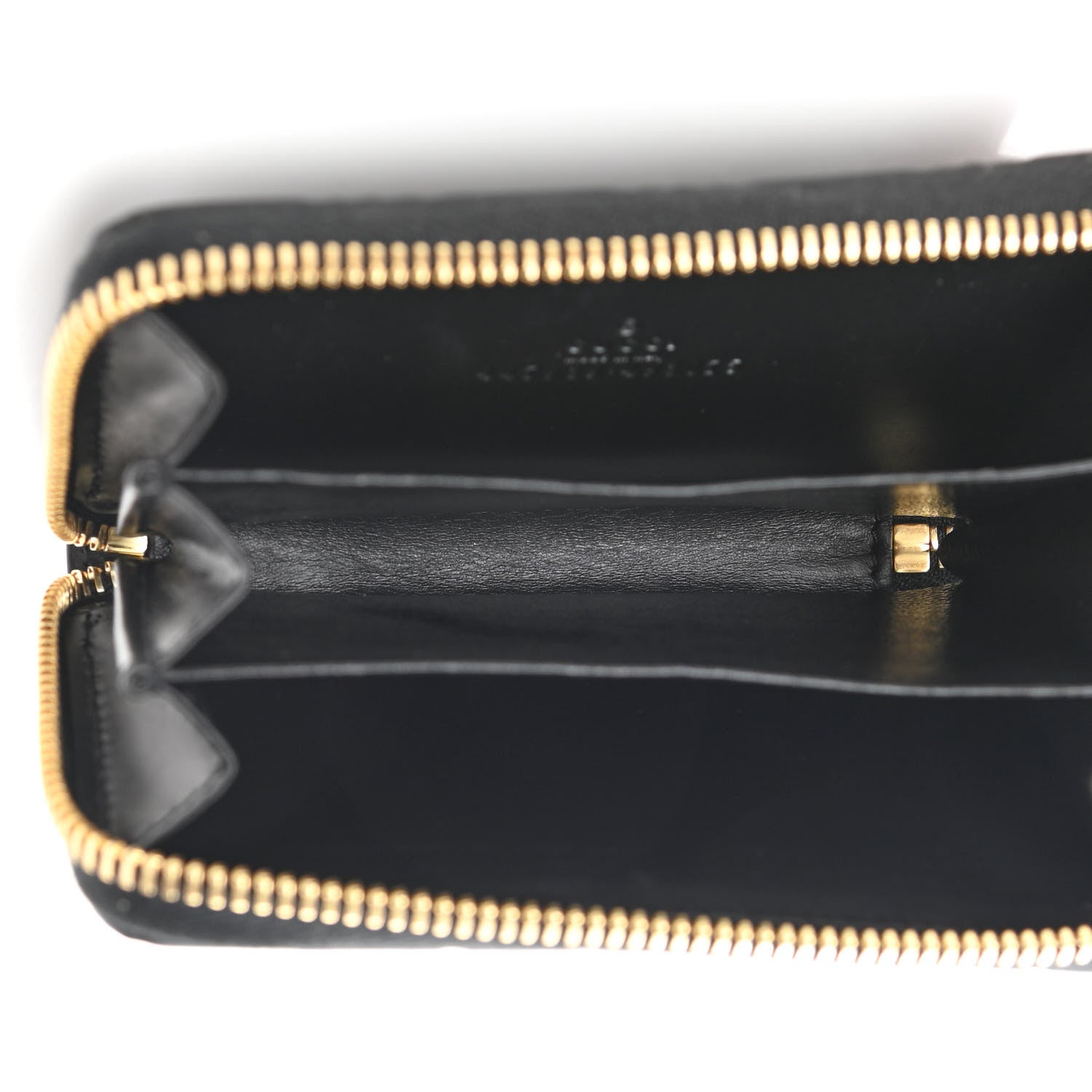 Gucci Guccissima Zip Around Card Case Black 5 of 7