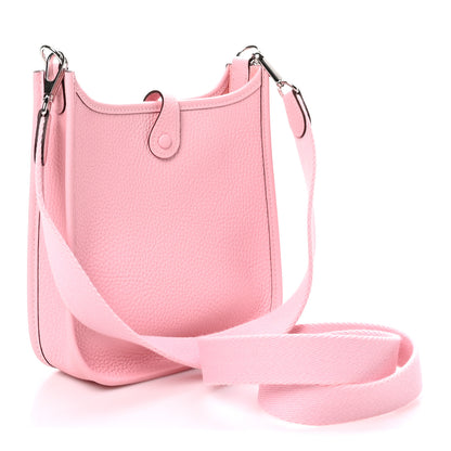 Hermes Taurillon Clemence Evelyne TPM Rose Sakura 3 of 10