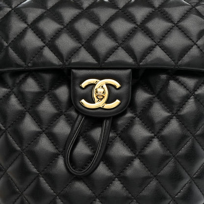 Chanel Calfskin Quilted Small Urban Spirit Backpack Black 8 of 12