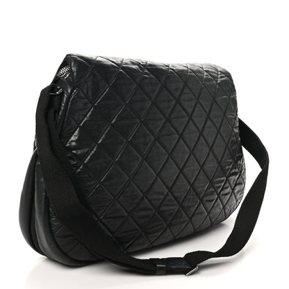 Chanel Nylon Quilted XL Coco Cocoon Messenger Black 3 of 11