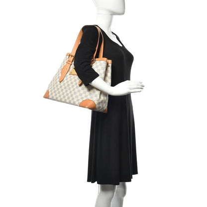 Louis Vuitton Damier Azur Hampstead MM 2 of 17