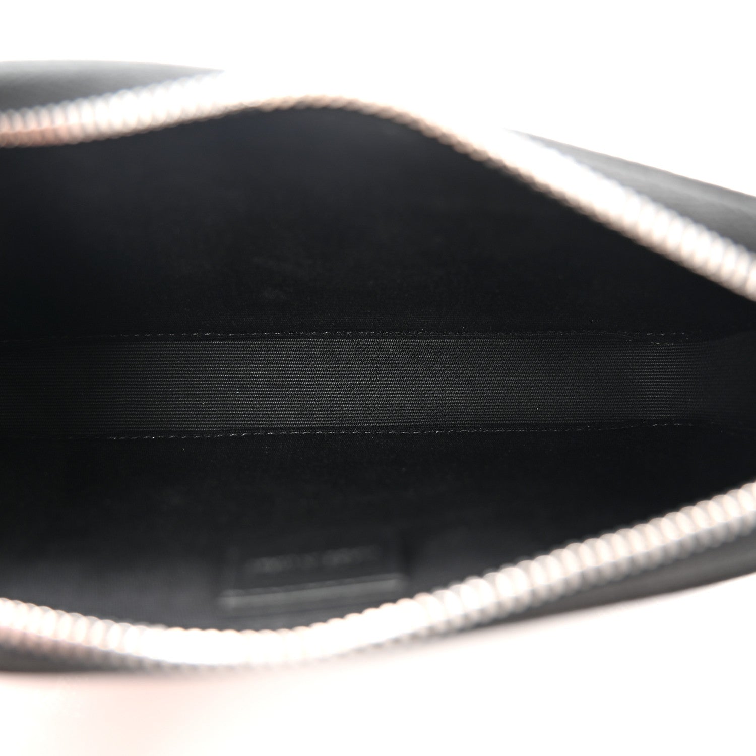 Celine Triomphe Canvas Horizontal Pouch Silver Black 8 of 23