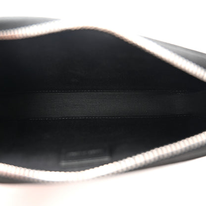 Celine Triomphe Canvas Horizontal Pouch Silver Black 8 of 23
