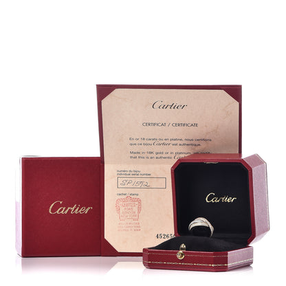Cartier 18K White Yellow Pink Gold Diamond Small Trinity Full Paved Ring 50 5.25 6 of 6