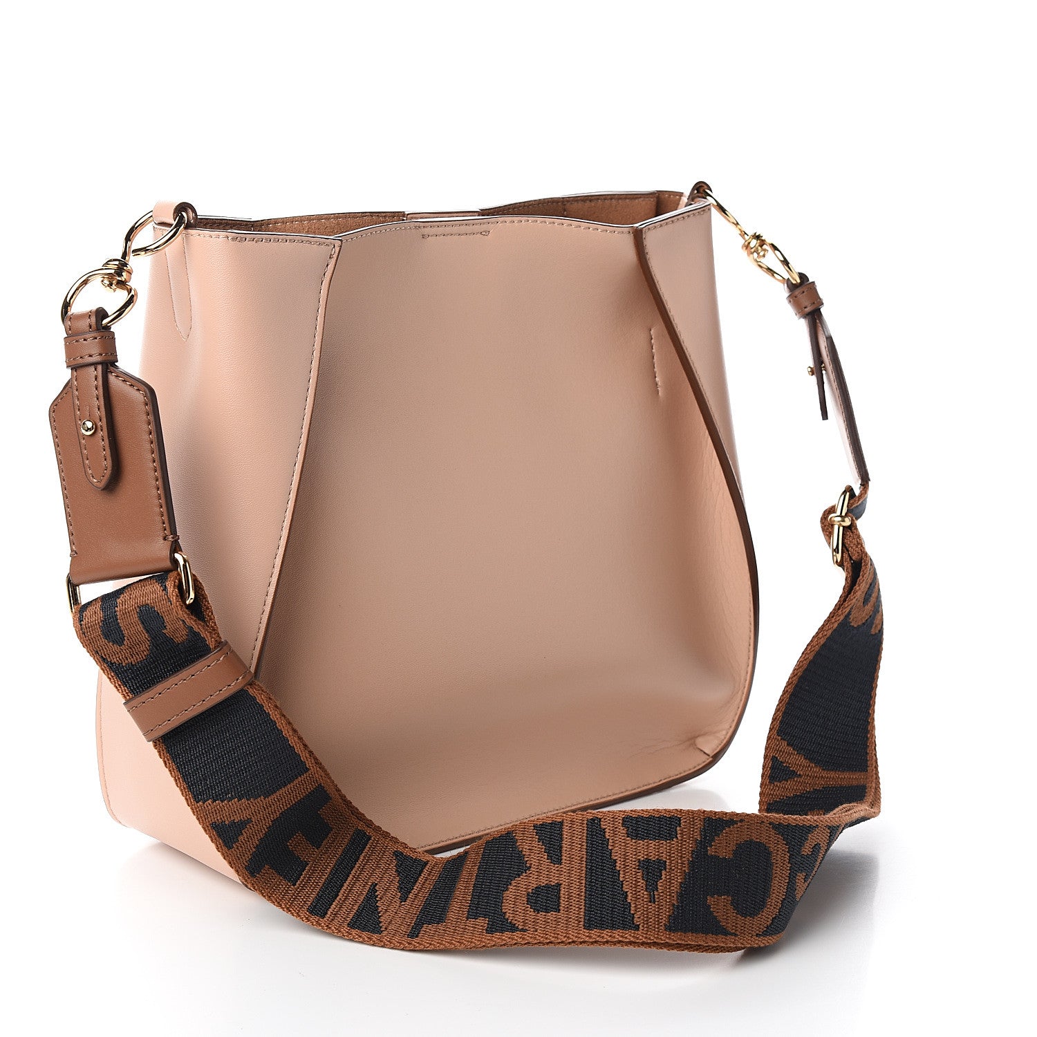 Stella McCartney Eco Alter Nappa Perforated Logo Mini Crossbody Blush Pink 2 of 9